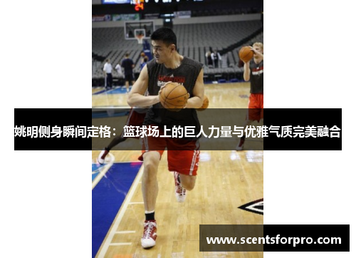 姚明侧身瞬间定格：篮球场上的巨人力量与优雅气质完美融合